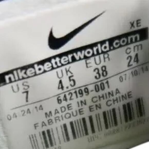 Nike Shoes Womens 7 Sneakers Athletic Free 5.0 Trainers Lifestyle Active Black - Picture 5 of 13